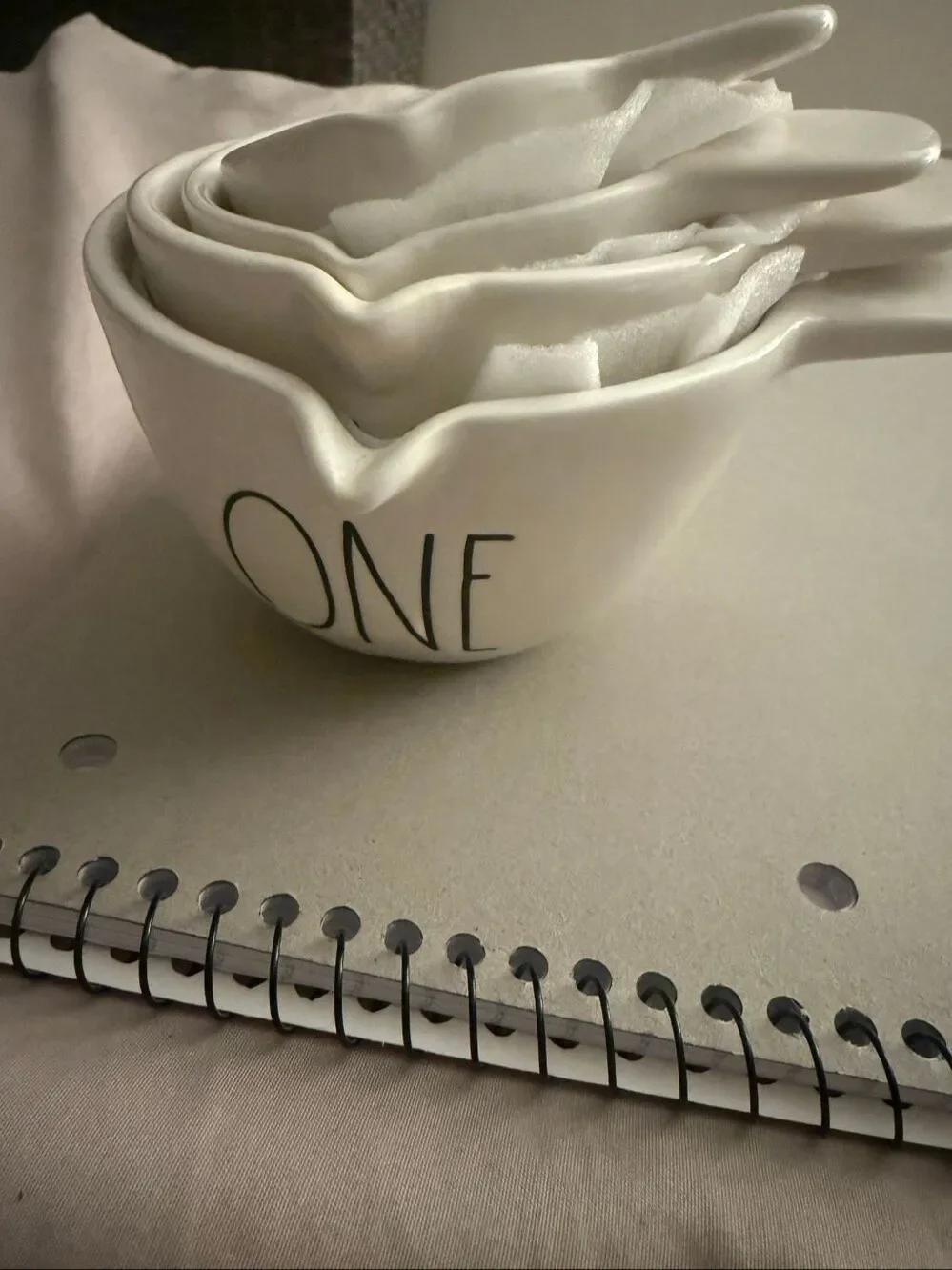 Rae Dunn White Handle Measuring Cups